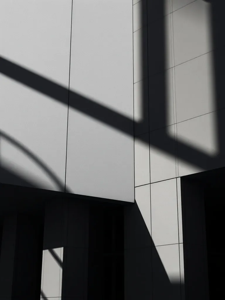 Abstract architectural lines of a government building, sharp